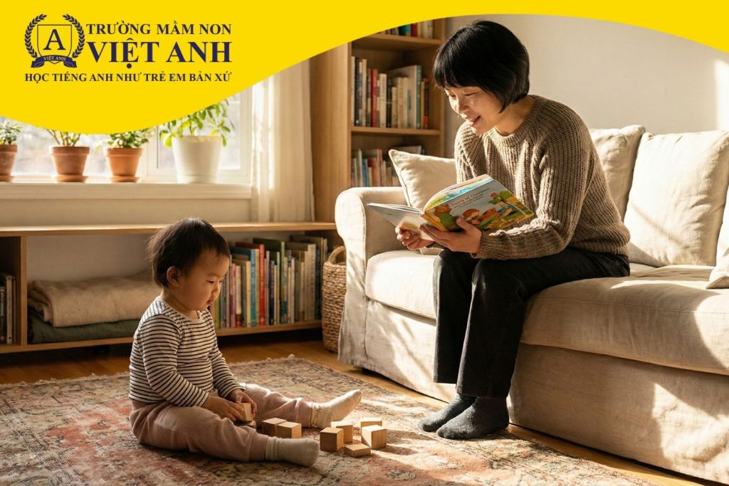 Giao tiếp bằng mắt là nền tảng đầu tiên của kết nối xã hội ở trẻ nhỏ.